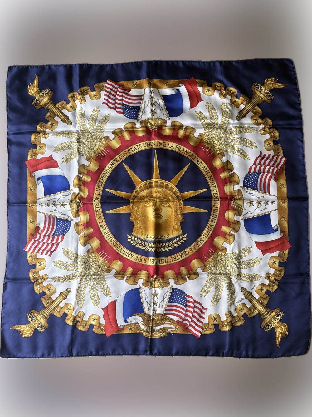 Hermés Statue of Liberty Centennial Scarf